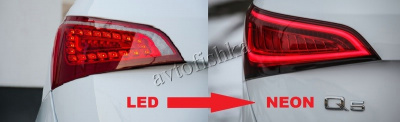 Audi Q5 (08-17) задние фонари (стопы) диодные от рестайлинга